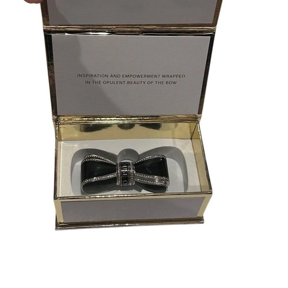 House of Sillage Bow Lipstick Case, Black New Read Description